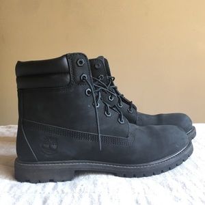 Timberland Black Nubuck Leather Boots